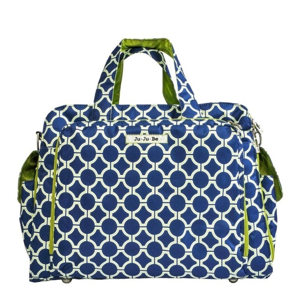 Ju-Ju-Be Classic Be Prepared Diaper Bag in Royal Envy Print with Stroller clasps - Picture 1 of 13
